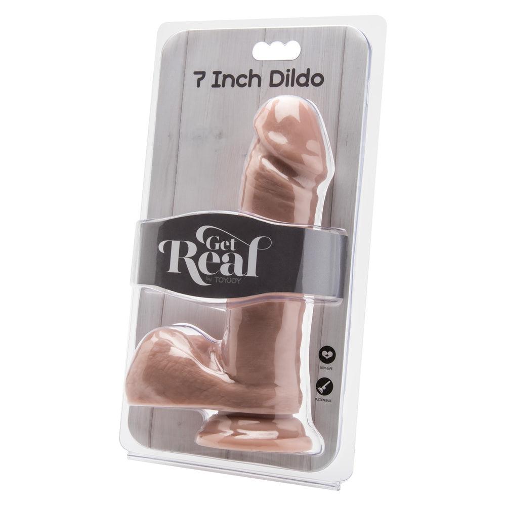 ToyJoy Get Real 7 Inch Dong With Balls Flesh Pink - Rapture Works