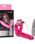 Ultimate Triple Stimulator Vibrating Cock Ring With Dong - Rapture Works
