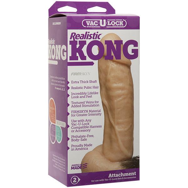 VacULock Kong Realistic Dildo Attachment - Rapture Works