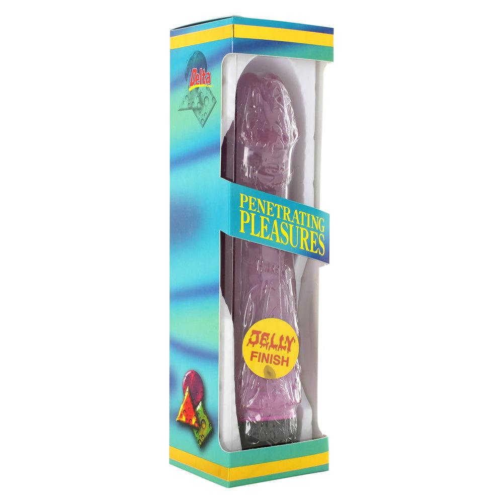 Vibrator Jelly 9 Inches Purple - Rapture Works