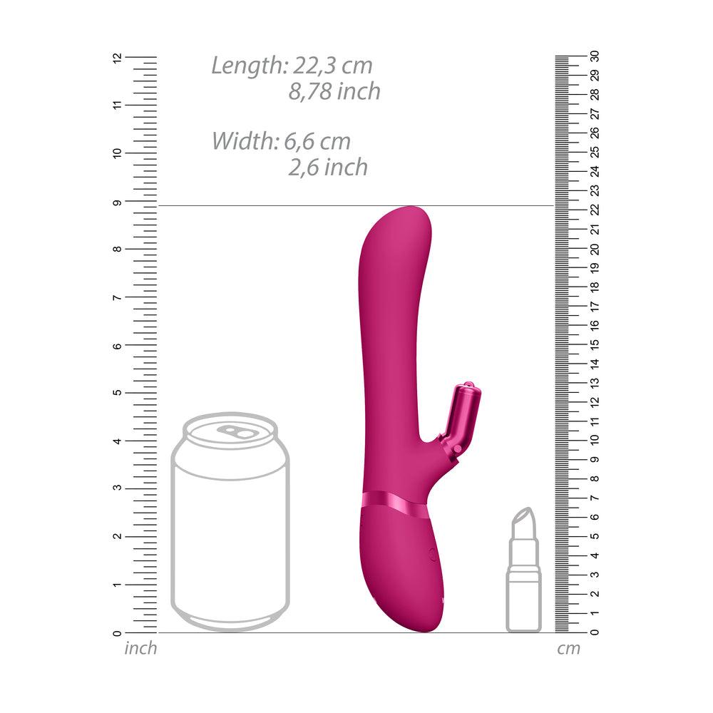 Vive Chou Double Action Interchangeable Rabbit Vibrator Pink - Rapture Works