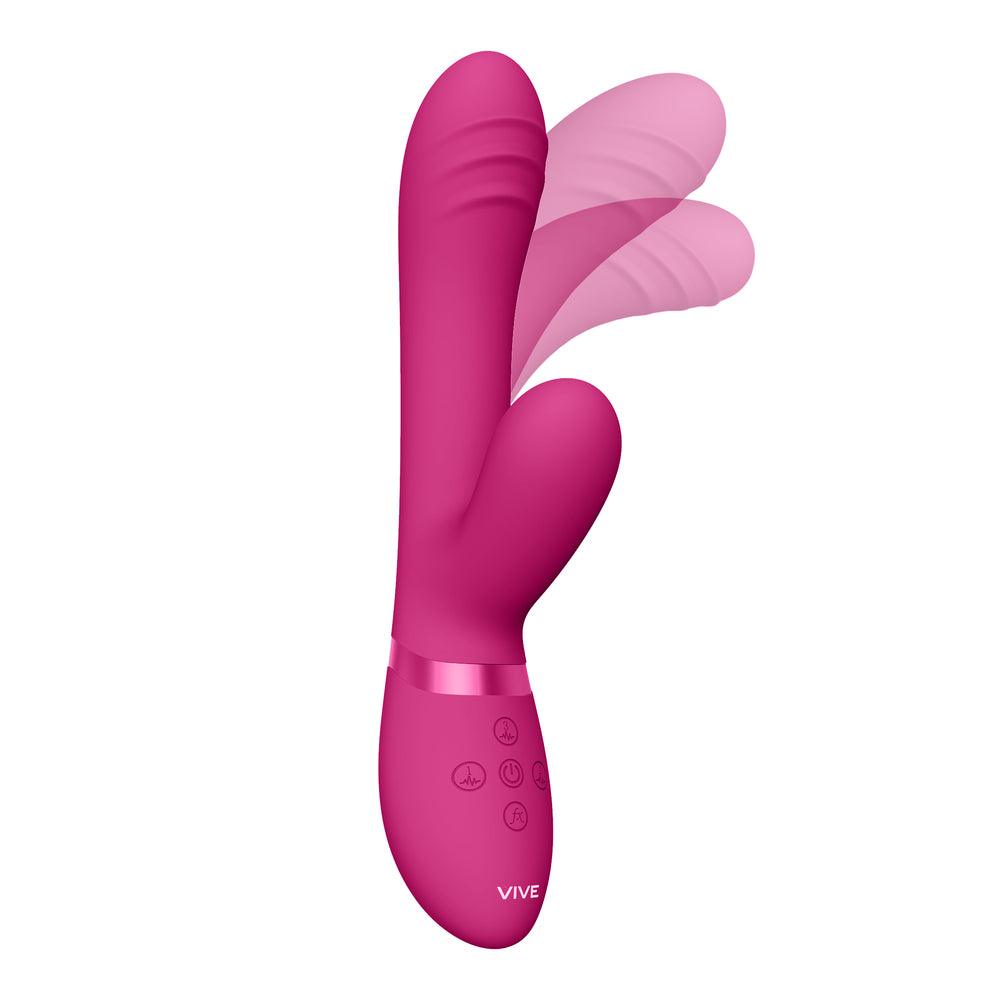 Vive Tani Finger Motion With Pulse Wave Vibrator Pink - Rapture Works