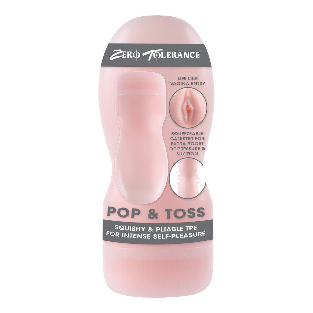 Zero Tolerance Pop And Toss Stroker Flesh Pink - Rapture Works